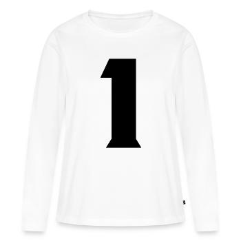 1 - Women's Premium Organic Long Sleeve Shirt - white - Front - Julia (174cm)