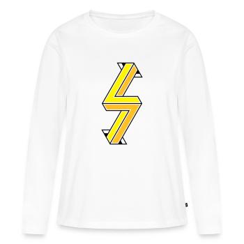 Impossible Figures 86A - Women's Premium Organic Long Sleeve Shirt - white - Front - Julia (174cm)