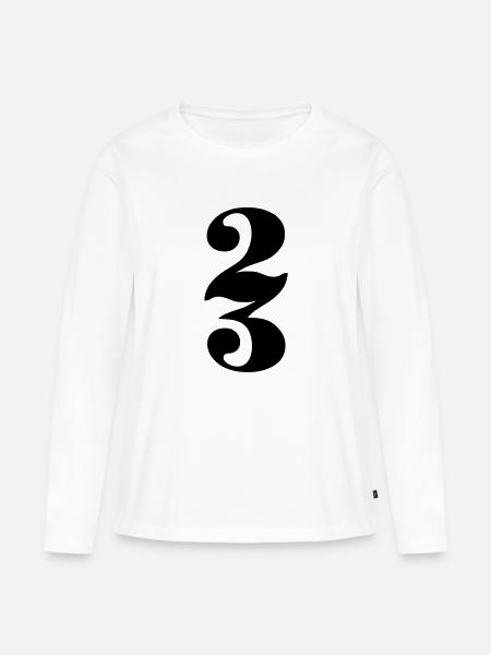 23 - Frauen Premium Bio Langarmshirt - Weiß