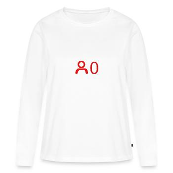 TwitchZeroViewers - T-shirt manches longues Premium bio Femme - blanc - Devant - Julia (174cm)