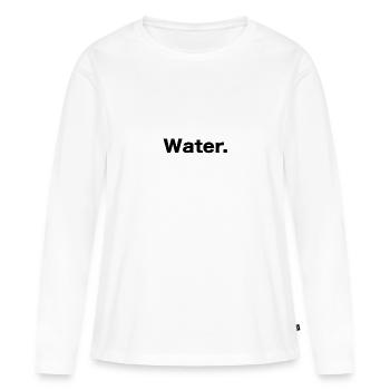 Water - Women's Premium Organic Long Sleeve Shirt - white - Front - Julia (174cm)
