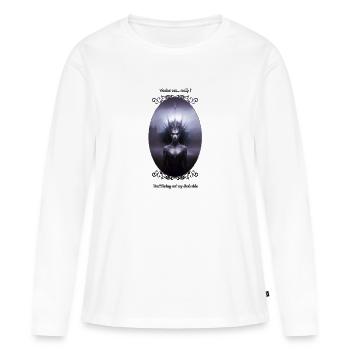 Dame du lac ténébreuse - T-shirt manches longues Premium bio Femme - blanc - Devant - Julia (174cm)