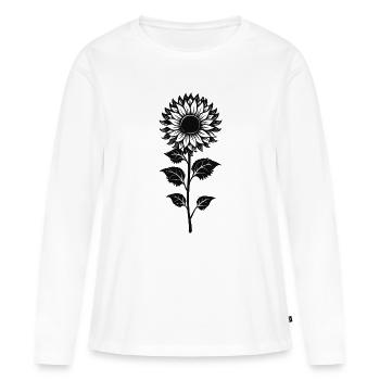 Sunflower - Women's Premium Organic Long Sleeve Shirt - white - Front - Julia (174cm)