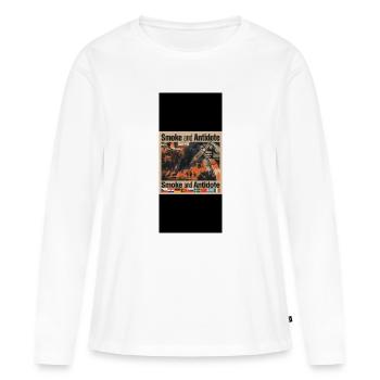 Smoke and antidote - Women's Premium Organic Long Sleeve Shirt - white - Front - Julia (174cm)