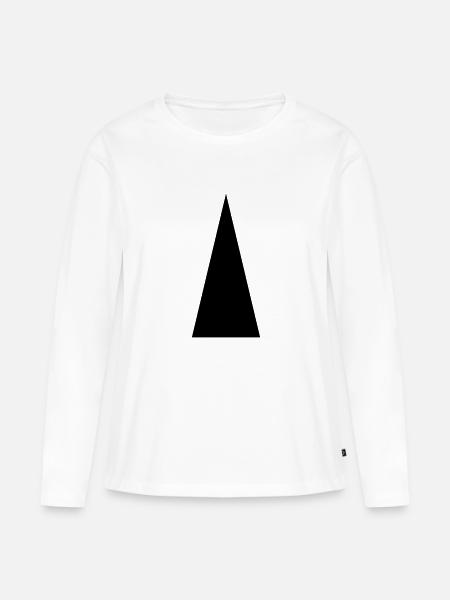 Spitze - Frauen Premium Bio Langarmshirt - Weiß