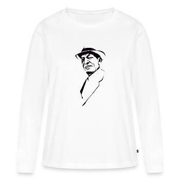 Compay Segundo - Frauen Premium Bio Langarmshirt - Weiß - Vorne - Julia (174cm)