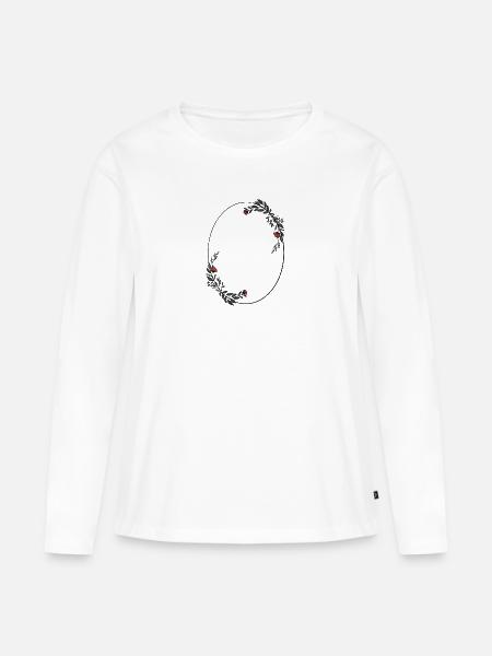 Rahmen - Frauen Premium Bio Langarmshirt - Weiß