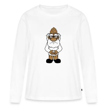 merde merde aigre boese veraergert kot tas - T-shirt manches longues Premium bio Femme - blanc - Devant - Julia (174cm)