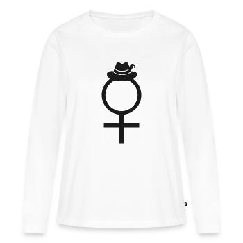Venus Schützenfest - Frauen Premium Bio Langarmshirt - Weiß - Vorne - Julia (174cm)