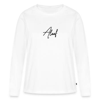 Alaaf - Frauen Premium Bio Langarmshirt - Weiß - Vorne - Julia (174cm)