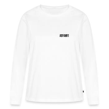 Abfahrt Rave Techno Music - Frauen Premium Bio Langarmshirt - Weiß - Vorne - Julia (174cm)