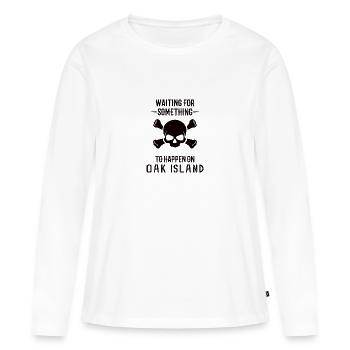 OAK ISLAND / TREASURE HUNTING: Oak Island - Women's Premium Organic Long Sleeve Shirt - white - Front - Julia (174cm)