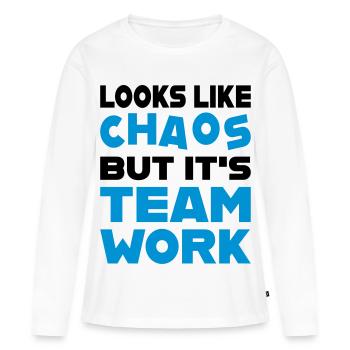 Teamwork - Frauen Premium Bio Langarmshirt - Weiß - Vorne - Julia (174cm)