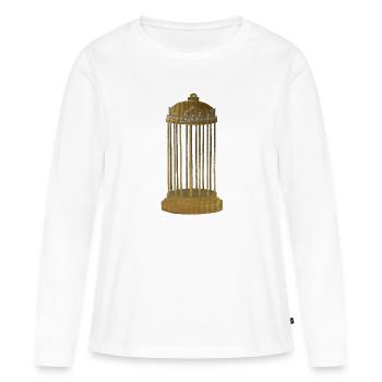 Golden Cage - Women's Premium Organic Long Sleeve Shirt - white - Front - Julia (174cm)