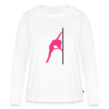 Pole Dance - Frauen Premium Bio Langarmshirt - Weiß - Vorne - Julia (174cm)