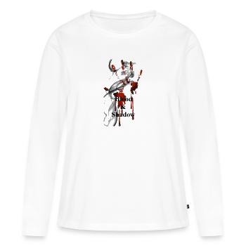 bands - Frauen Premium Bio Langarmshirt - Weiß - Vorne - Julia (174cm)