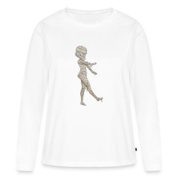 Mummy - Women's Premium Organic Long Sleeve Shirt - white - Front - Julia (174cm)
