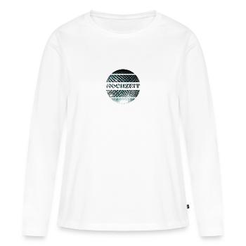 Hochzeit elegantes Partydesign - Frauen Premium Bio Langarmshirt - Weiß - Vorne - Julia (174cm)