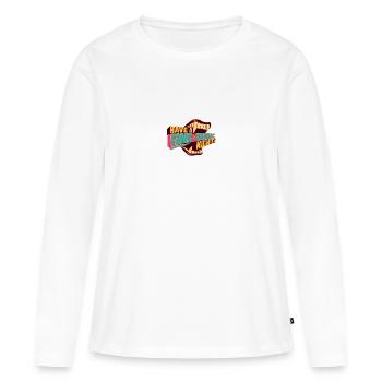 Halloween Vampir Gebiss Geschenk Halloween Party - Frauen Premium Bio Langarmshirt - Weiß - Vorne - Julia (174cm)