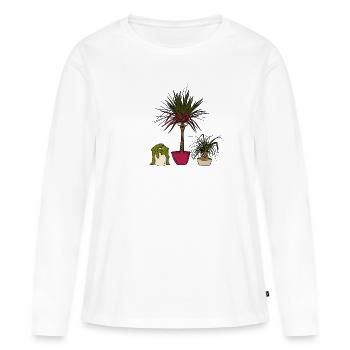 Bad Hair Day - Frauen Premium Bio Langarmshirt - Weiß - Vorne - Julia (174cm)