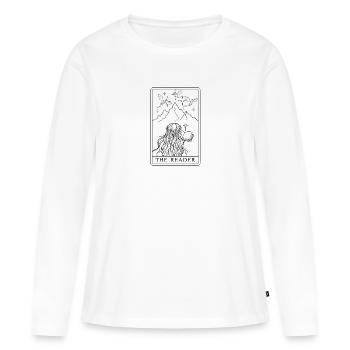 Couronne de fleurs du Lecteur du Sommet - T-shirt manches longues Premium bio Femme - blanc - Devant - Julia (174cm)