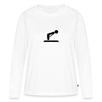 Ramadan, prière, musulman, Coran, islam, fard, - T-shirt manches longues Premium bio Femme - blanc - Devant - Julia (174cm)