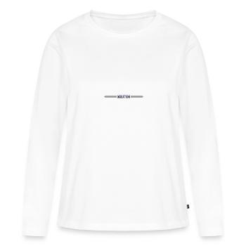 Sports de course à pied - T-shirt manches longues Premium bio Femme - blanc - Devant - Julia (174cm)