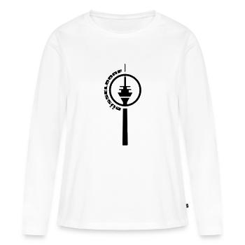 Dusseldorf tv tower circle - Women's Premium Organic Long Sleeve Shirt - white - Front - Julia (174cm)
