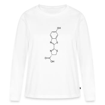 Luminous / Glow in the dark firefly luciferin - Women's Premium Organic Long Sleeve Shirt - white - Front - Julia (174cm)