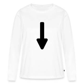 Arrow - Women's Premium Organic Long Sleeve Shirt - white - Front - Julia (174cm)