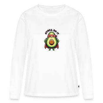 Avoca-Do-It - Frauen Premium Bio Langarmshirt - Weiß - Vorne - Julia (174cm)