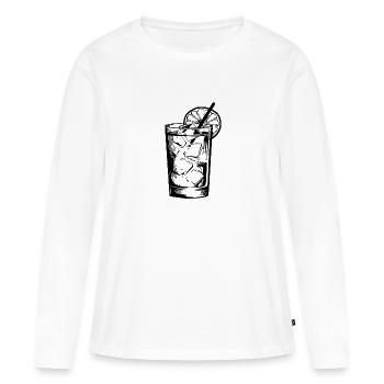 Limonade Drink - Frauen Premium Bio Langarmshirt - Weiß - Vorne - Julia (174cm)