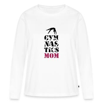 Gymnastics Mom, Turnen - Frauen Premium Bio Langarmshirt - Weiß - Vorne - Julia (174cm)