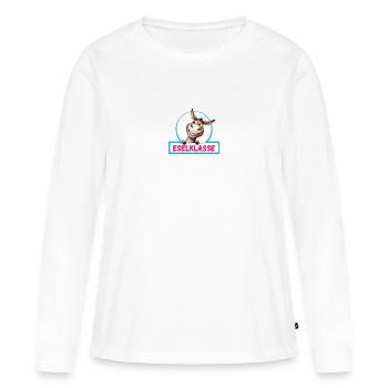Donkey class class animal donkey - Women's Premium Organic Long Sleeve Shirt - white - Front - Julia (174cm)