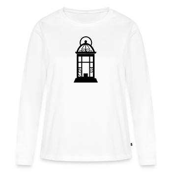 lanterne - T-shirt manches longues Premium bio Femme - blanc - Devant - Julia (174cm)