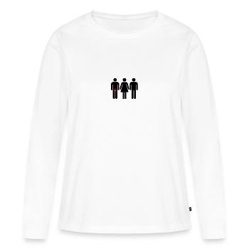 Cuckold relationship - Women's Premium Organic Long Sleeve Shirt - white - Front - Julia (174cm)