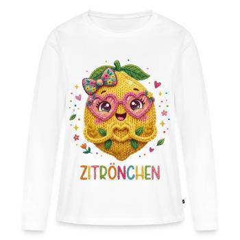 Lemon Lemon Lemon - Women's Premium Organic Long Sleeve Shirt - white - Front - Julia (174cm)