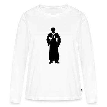 Juge - T-shirt manches longues Premium bio Femme - blanc - Devant - Julia (174cm)