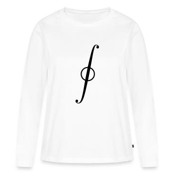 Kurvenintegral - Frauen Premium Bio Langarmshirt - Weiß - Vorne - Julia (174cm)