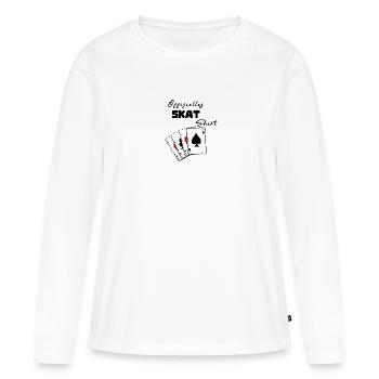 Skat Official Shirt - Women's Premium Organic Long Sleeve Shirt - white - Front - Julia (174cm)