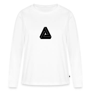 Geek - T-shirt manches longues Premium bio Femme - blanc - Devant - Julia (174cm)