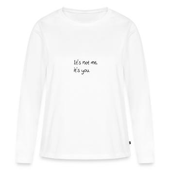 Citations - T-shirt manches longues Premium bio Femme - blanc - Devant - Julia (174cm)