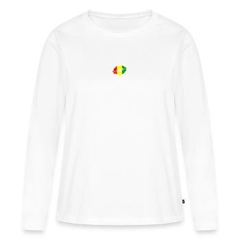 Guinea Flagge Land Einheimische Abstammung Stolz Frauen - Frauen Premium Bio Langarmshirt - Weiß - Vorne - Julia (174cm)