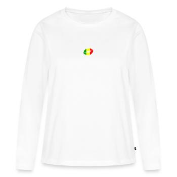 Mali Flag Country Native Ancestry Pride Womens - Women's Premium Organic Long Sleeve Shirt - white - Front - Julia (174cm)
