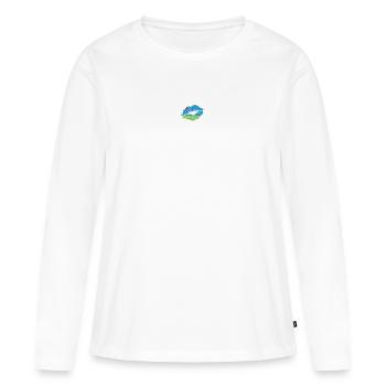 Aruba Flag Country Native Ancestry Pride Womens - Women's Premium Organic Long Sleeve Shirt - white - Front - Julia (174cm)