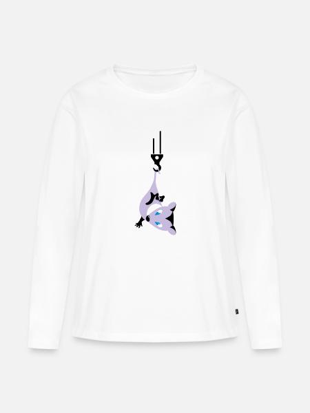 opossum - Frauen Premium Bio Langarmshirt - Weiß