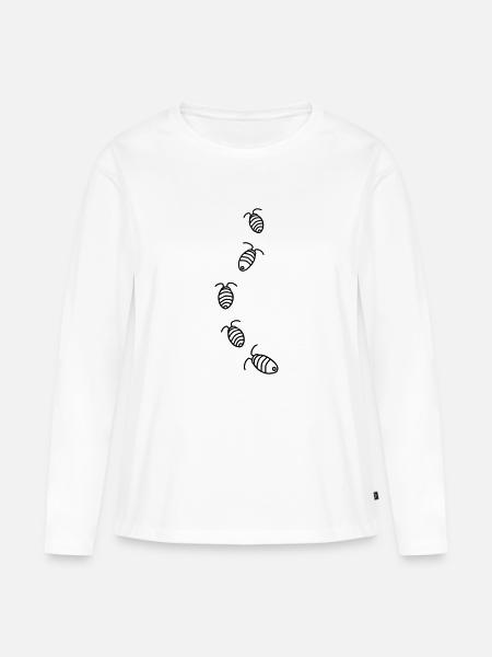 5 Kellerasseln - Frauen Premium Bio Langarmshirt - Weiß
