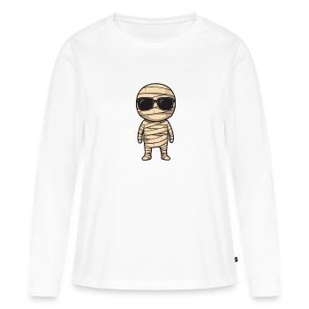 Mumie Halloween - Frauen Premium Bio Langarmshirt - Weiß - Vorne - Julia (174cm)