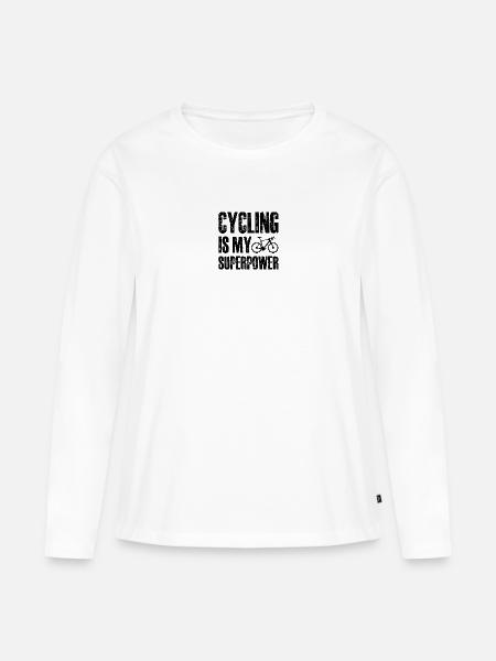 Ohne Titel Schwarze Kunst - Frauen Premium Bio Langarmshirt - Weiß