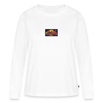 Design artistique de Monterrey, Mexique - T-shirt manches longues Premium bio Femme - blanc - Devant - Julia (174cm)